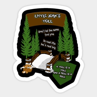 Little John's Toll Sticker